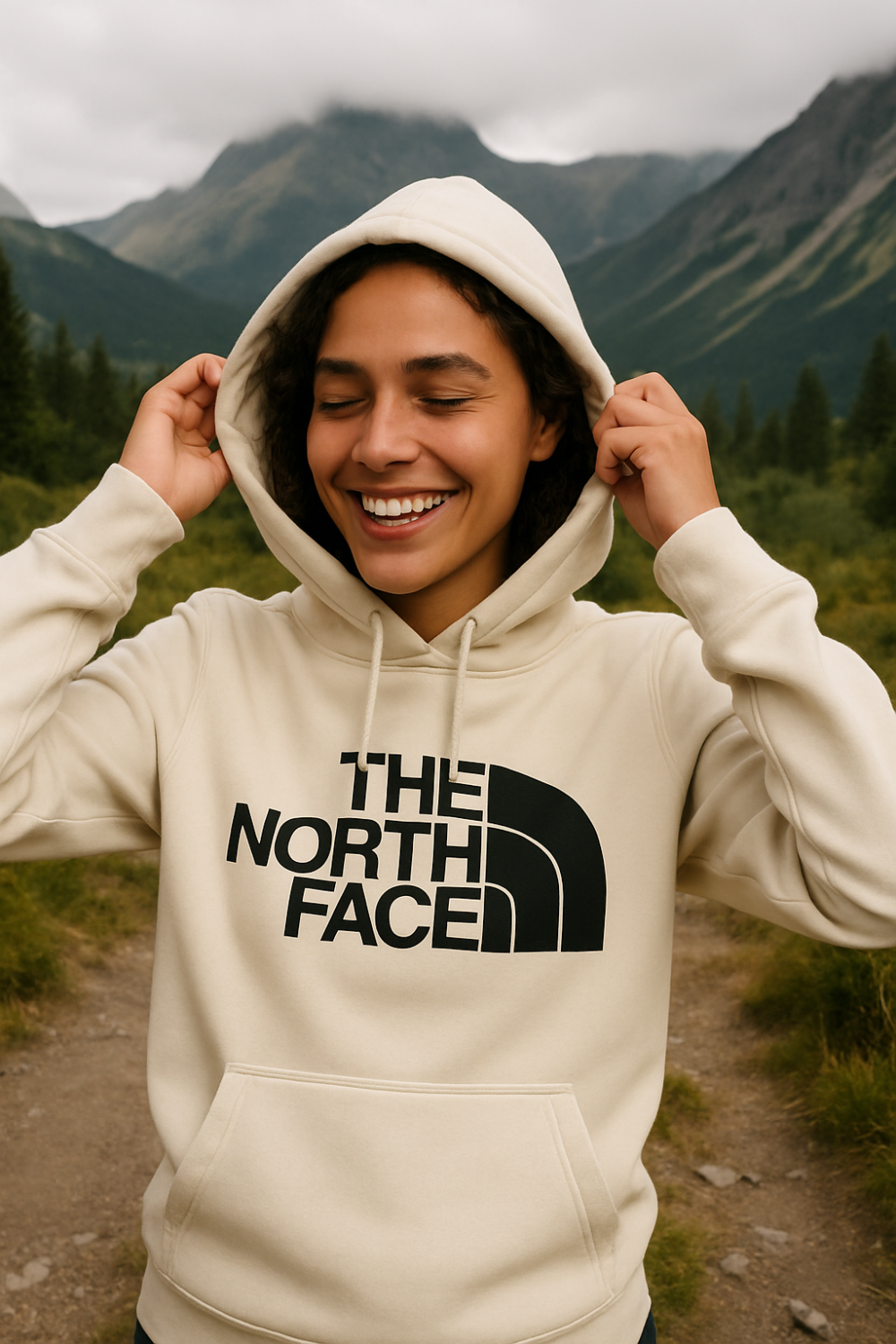 NorthFace - Hoddy - Blanco